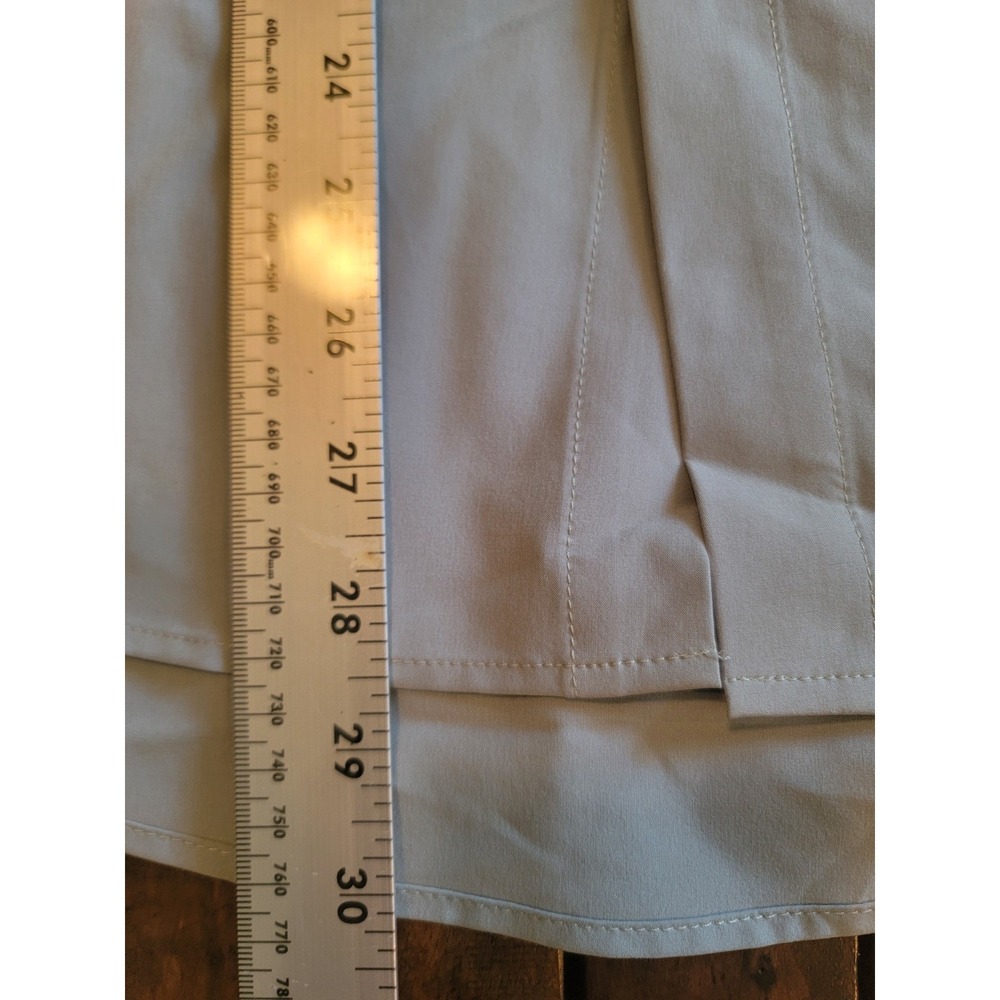 &Collar Performance Dress Shirt Mens Medium Gray New Slim Fit Stretch Button Up - Picture 7 of 7